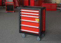 Kundengebundene Farbspeicher-Metallwerkzeug-Kabinette auf Rädern mit 6 Fächern
