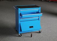 Blaue Farbe 24 Zoll-Mechaniker-Werkzeug-Kabinett auf Rädern mit Tür für Sicherheit