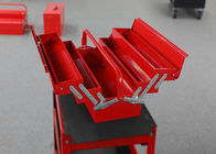 Färben Sie kundengerechtes Metallberufsgaragen-Werkzeugkasten mit 5 Behältern für Speicher-Werkzeuge