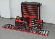 Rotes u. schwarzes Metallerstklassiges Werkzeug-Kasten-professionelles bewegliches Werkzeug-Kabinett