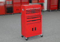 ISO9001 24 Zoll-rote Farbgaragen-Metallwerkzeug-Kabinett + Werkzeug-Kasten kombiniert
