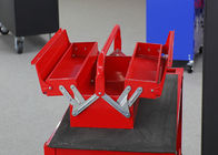 3 Behälter-Metallprofessionelle freitragende Werkzeugkasten-Farbgewohnheit mit Griff