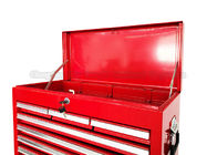 Fach 14, das roten Garagen-Mechaniker Husky 27 Zoll-Werkzeug-Kasten-Werkzeugkasten rollt