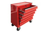 roter Werkzeugkasten mit 24&quot; 5 Fächern auf kaltem Stahlwerkzeug-Speicher Räder Spcc mit EVA Mat