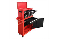 Große 26 Zoll breite rollende Werkzeug-Kasten-Kabinett-kombinierte untere Rolle mit roter schwarzer Tür